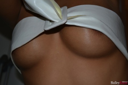 In white bikini