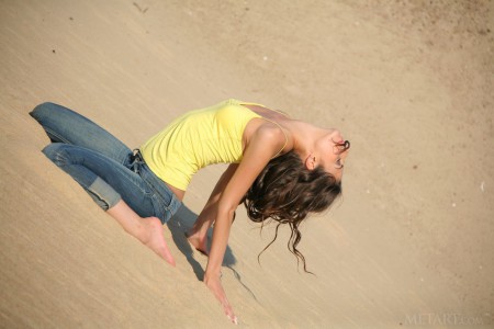 Irina B On the sand