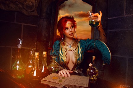 Фото голой девушки: Косплей Трисс Меригольд к игре Ведьмак 3: Дикая Охота