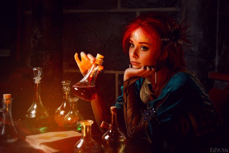 Фото голой девушки: Косплей Трисс Меригольд к игре Ведьмак 3: Дикая Охота