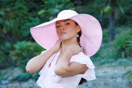 Ulya G Lovely  in a hat