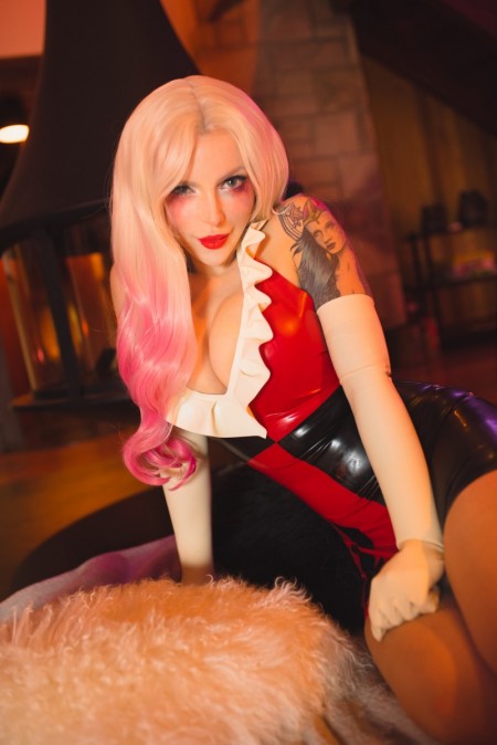 – Harley Quinn, блондинки, татуированные, косплей(эротика)