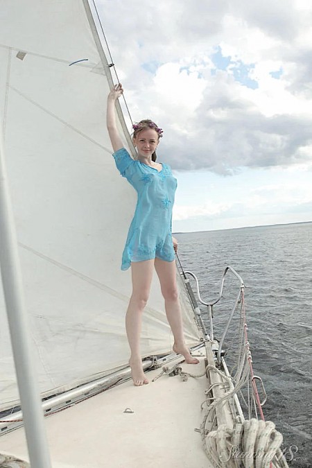 Girl On A Yacht
