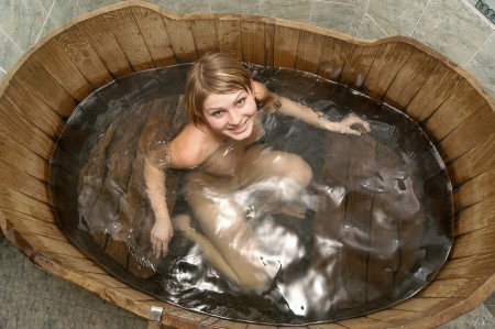 bathing in a barrel
