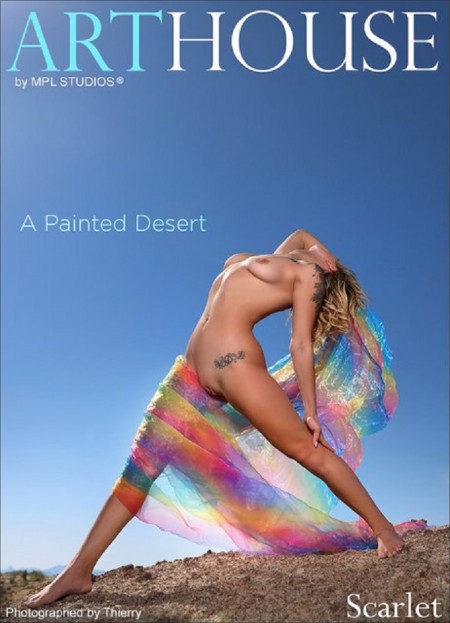 Фото голой девушки: Нарисованная пустыня