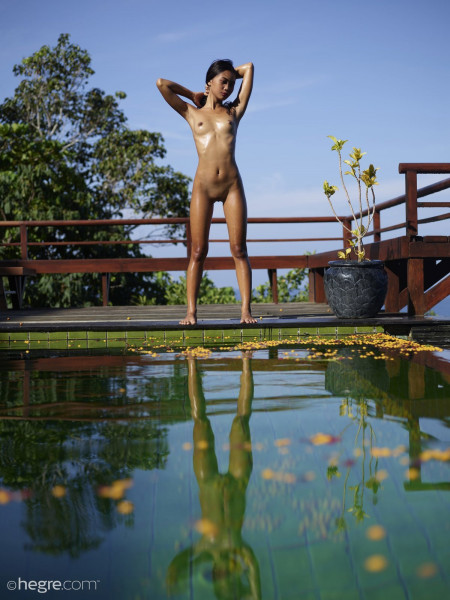 Фото голой девушки: Сексуальная голая азиатка с маленькой грудью