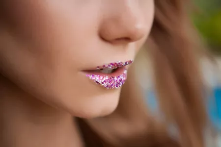 розовые губы гламур