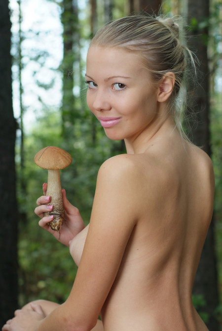 with mushrooms